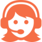 woman-with-headset icon