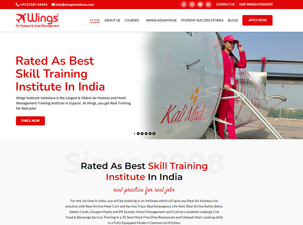 WINGS INSTITUTE screenshot