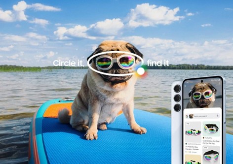 Samsung Circle to Search AI feature highlight. Innovination example.